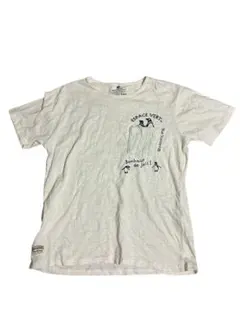 Blue Standard ペンギン ポケット Tシャツ ホワイト刺繍 L 古着