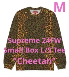 トップス Supreme Small Box L/S Tee Cheetah 24FW 2025年最新】supreme small box l/s tee 