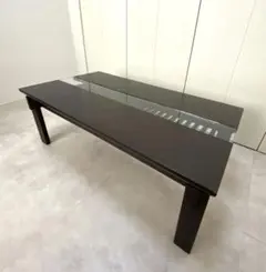 a.flat　ローテーブル　ダークブラウン　モダン