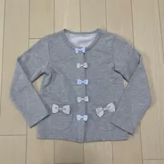 祝日値下げ!!!pan pan tutu★リボン付きグレーのカーディガン 120