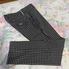 極美品W78-80cm 23区GOLF秋冬ワッペン刺繍 4Pストレッチパンツ