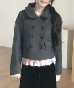 Zoey stand neck jacket - メルカリ
