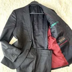 ダファーオブセントジョージ　スーツセットアップ　ストライプ　グレー　カノニコ S