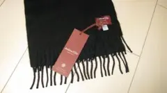 新品　ジョシュア エリス Joshua Ellis カシミヤマフラー黒　英国製