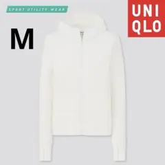 【UNIQLO】エアリズムUVカットメッシュパーカ（レ ギュラー・長袖）ホワイト