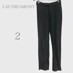 ロートレアモン　ウール混ストレッチパンツ　ブラック　Ｍ　シンプル