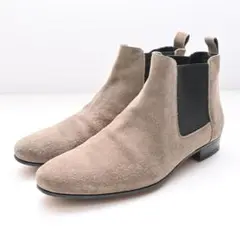 【6.5(約25cm)】FERRANTE フェランテ チェルシーブーツ グレー
