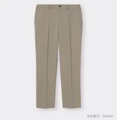 GUベージュ ストレートレッグ スラックス