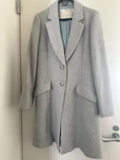 Rossa 水色グレーロングコート