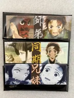 鬼滅の刃立志編ランダムロング缶バッジ　3点