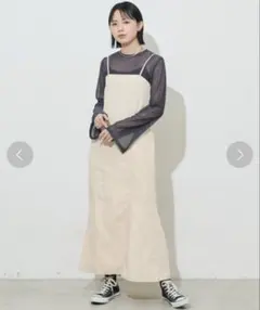 Aunt Marie's アントマリーズ　マーメイドラインロングキャミワンピース