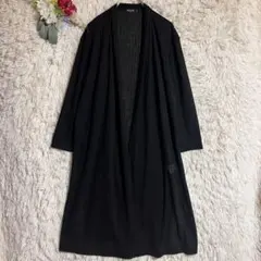【ミッシェルクラン】M ロングカーディガン 黒 薄手 UV対策のサムネイル