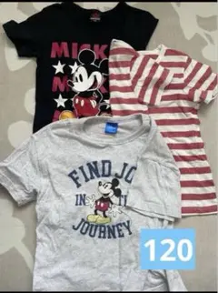 まとめ売り　Tシャツ 半袖　120 ベビードール　ミッキー　ディズニー