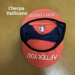 Cherpa Vallicans シャーロック　キャップ　オレンジ　ネイビー