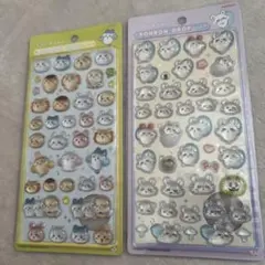 ちいかわ ボンボンドロップシール 2種　みんなニコニコ＆モモンガ