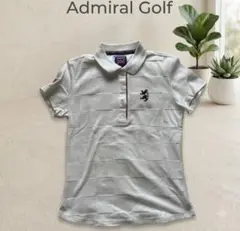 Admiral Golf アドミラル ゴルフ 半袖ポロシャツ チェック地 美品のサムネイル