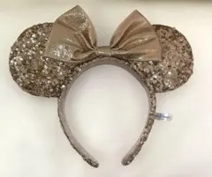 ミニーマウス ゴールドカチューシャ