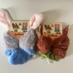 海外限定 ディズニー ズートピア ニック＆ジュディ シュシュ 2個セット