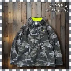 ラッセルアスレティック 迷彩 プルオーバーパーカー フーディXL