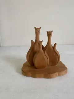 rebmob木工 作品 キツツキ 鳥 ケーキスタンド トレー コンポート 皿