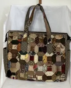 ハンドメイド☆岡山デニム☆パッチワーク☆3way横長ボストンバッグ