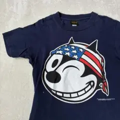 Felix 90s 古着　アメリカ製　Tシャツ　ネイビーのサムネイル