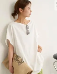 ジャーナルスタンダード【WIFFLE/ウィッフル】BIG カットソー　ホワイト