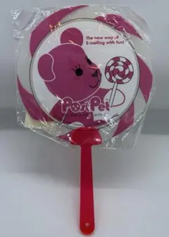 未使用）ポストペット モモ　うちわ 1996年