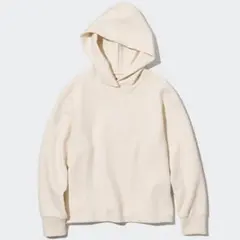 UNIQLO ドライスウェットプルパーカ S ナチュラル 長袖パーカー