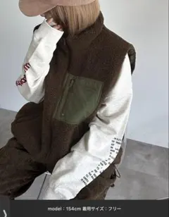 フリースジャケット・ボアジャケット ブラウン フリーサイズ