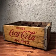 Coca-Cola ヴィンテージ木製ボトルキャリーケース - メルカリ