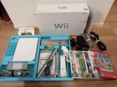 任天堂 Nintendo Wii 本体 ソフト×6本 コントローラー×4個