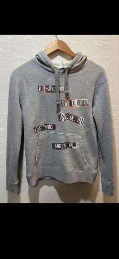 ★VALENTINO★パーカー★Sサイズ★ NEW VALENTINO MEN'S BLACK COTTON VLTN LOGO HOODIE ZIPPER JACKET