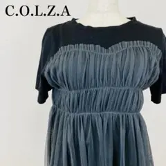 美品 C.O.L.Z.A コルザ 半袖シャツ ブラウス 透け感 0507B