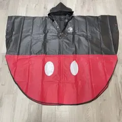 ディズニー　ミッキーマウス　ポンチョ型雨カッパ　Lサイズ