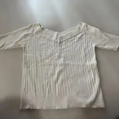 MOUSSY ホワイト リブ 半袖のサムネイル