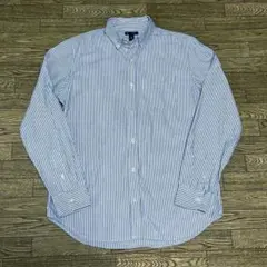 Gap ストライプ　長袖シャツ 青×白 L ギャップ