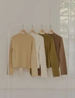 OLUN design rib knit tops