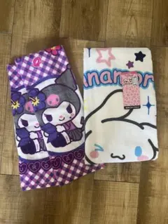 サンリオ 平成コギャル クロミフェイスタオル2枚組×シナモンバスタオル