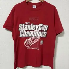 00s US古着 NHL2002 スタンレーカップチャンピオンTシャツ Ｌサイズ
