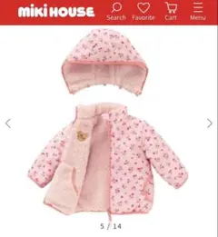 【新品】MIKI HOUSEホットビスケッツ リバーシブル中綿ジャンパー　100