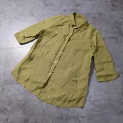 【良品】LA MONET リネン100% ゆったりシャツ Fサイズ