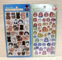【正規品】ボンボンドロップシール和柄　日本犬　だるま