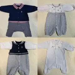 ま*！様 【値下げ】4枚まとめ売りfamiliar ロンパース　60