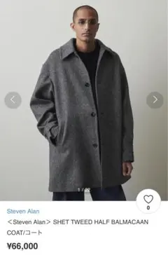 SHET TWEED HALF BALMACAAN COATのサムネイル