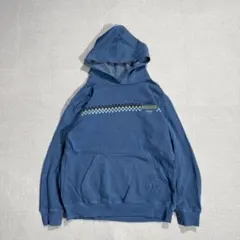 00s クイックシルバー パーカー チェッカー オールドサーフ 古着 短丈 XS