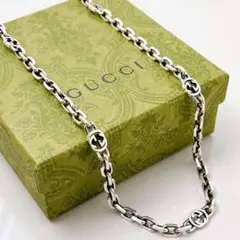 極美品✨】GUCCI ネックレス インターロッキングチェーン シルバー925