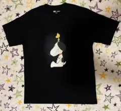 スヌーピー ウッドストック プリント Tシャツ Lサイズ