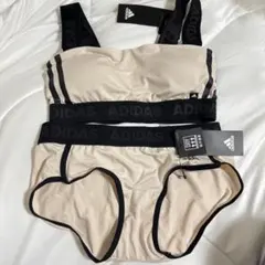 adidas GUNZE ハーフトップ　ショーツ　スポブラ　セット サイズM