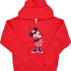 ディズニー　赤パーカー　ミニーちゃん